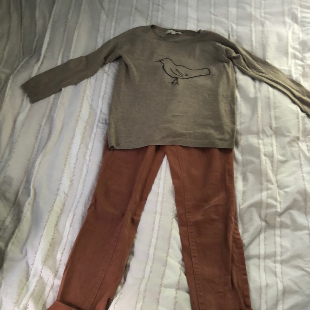 LOFT jeans and sweater outfit